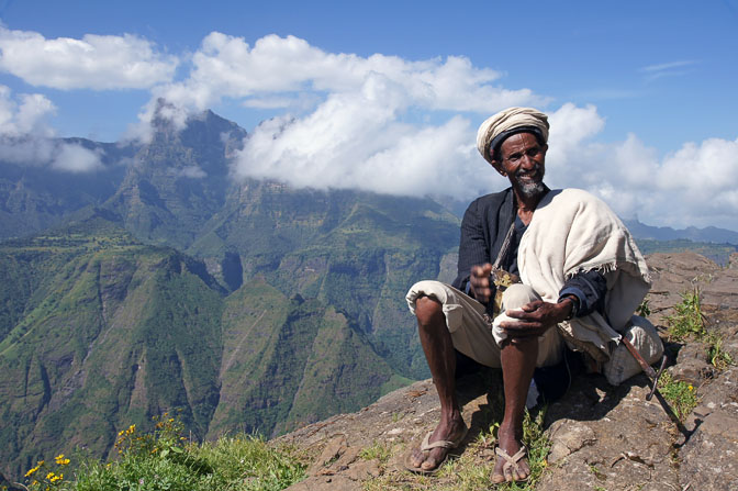 An Orthodox monk, Simien Mountains National Park 2012