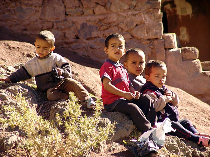 Berber kids, Tamatert village 2007