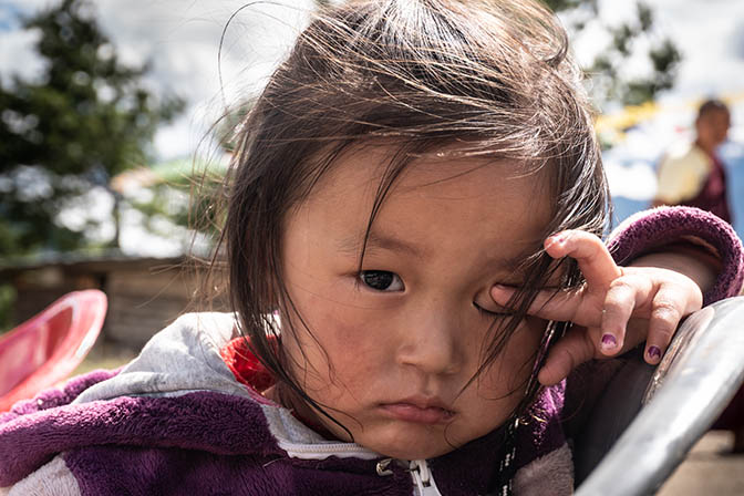 A young girl in Tang Valley, 2018
