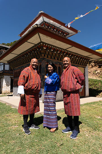 One woman married to twin brothers at Tashi Yangtse annual Festival at Shashigompa, Trashiyangtse Dzong 2018