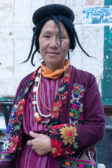 A woman at Trashigang  in eastern Bhutan, 2018