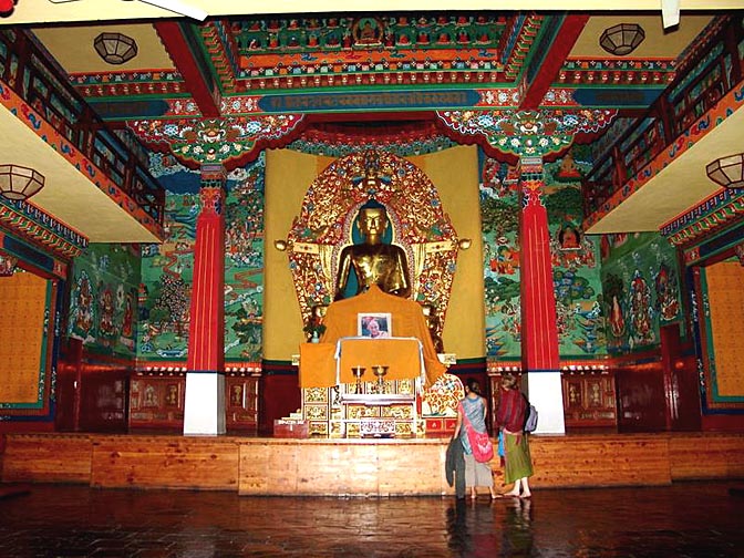 Inside the Temple at the Norbulingka in Sidhpur, 2004