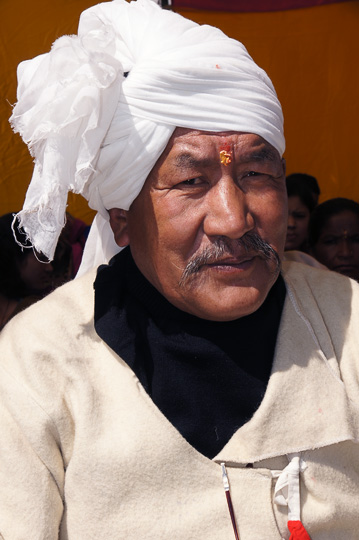 Man wearing a traditional Rung turban, Pangu 2011
