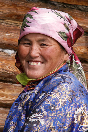 אשה ליד רנצ'ינלומב, צפון מונגוליה 2010