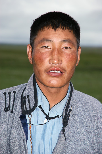 A man near Renchinlkhumbe, North Mongolia 2010