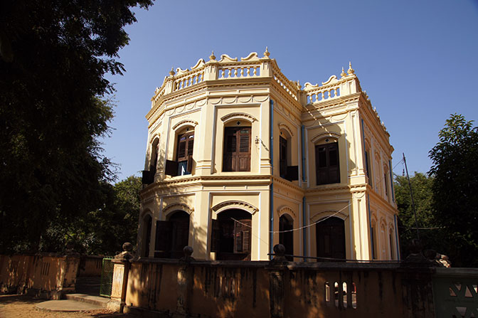 British colonial building at Salay, Bagan 2015