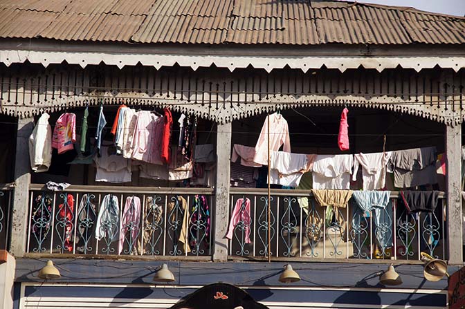 Clothes hanging on the balcony, Pyin Oo Lwin 2016