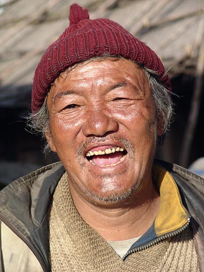 A Bhotia man in Gupha Pokhari, 2006