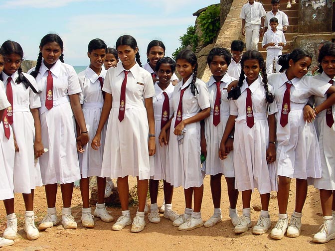 School girls in Galle, 2002