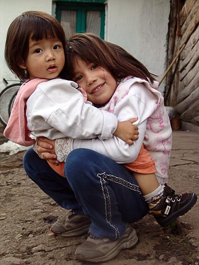 Holding tight in Chubut, Patagonia, Argentina 2004