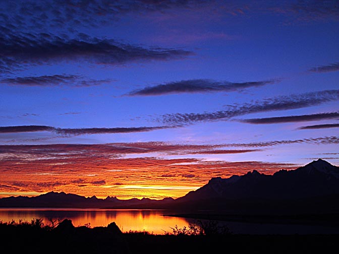 Twilight in the Torres del Paine, Patagonia, Chile 2004