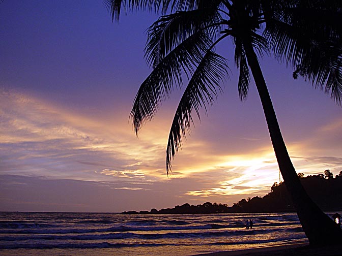 Colorufl sunset in Koh Chang, Thailand 2002