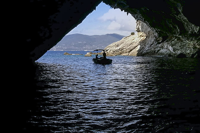 Inside Papanikolis Cave, Meganisi Island 2017