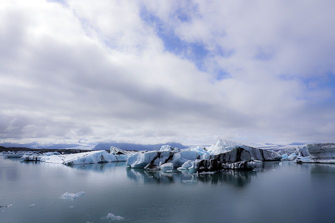 Icebergs in Jokulsarlon glacial lagoon, 2017