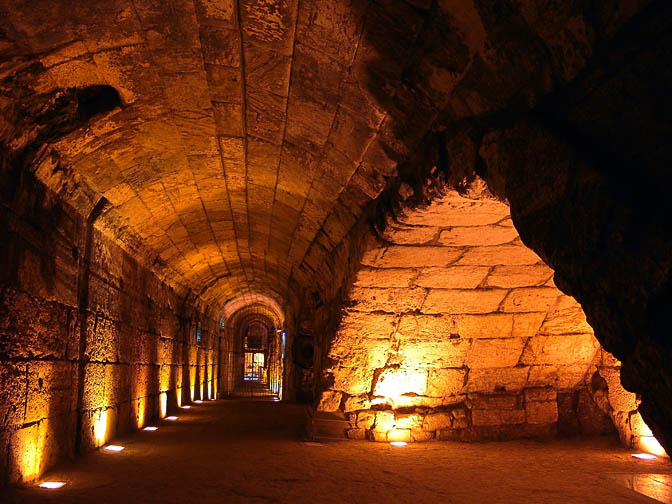 The Secret Passage to the Western Wall Tunnels under the Muslim Quarter buildings, The Old City 2006