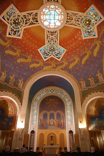 Interior the Church of Saint Peter in Gallicantu, Mount Zion 2009