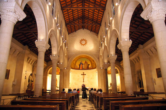The Franciscan Roman Catholic St. Joseph's Church, the Old City of Nazareth 2013