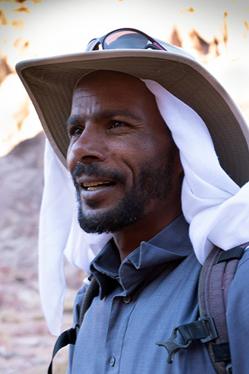 Muhammad, our Jebeliya Bedouin guide, 2021