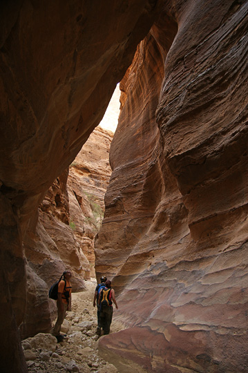 The gorge of colorful sandstone in Wadi Abu el-'Uruq, 2010