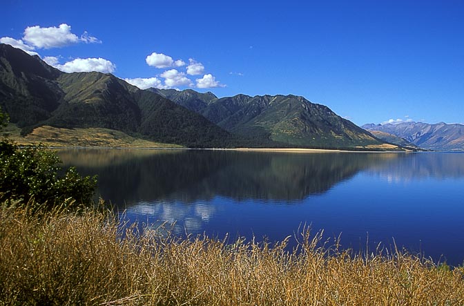 Lake Hawea landscape, the South Island 1999