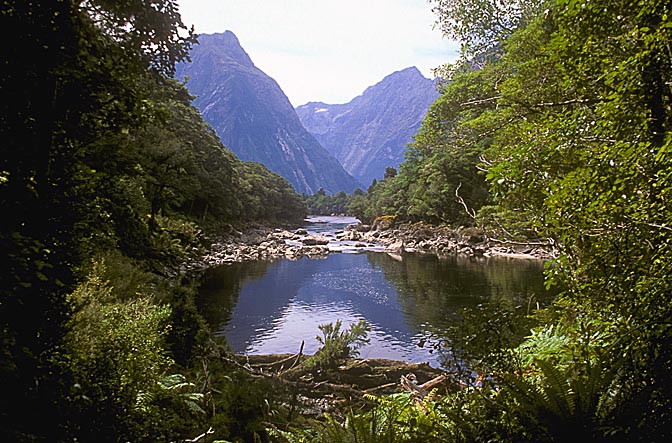 Sandfly Point at the end of the Milford Track, the South Island 1999