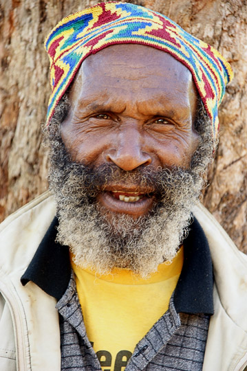 A local man in a traditional hat, Polga 2009