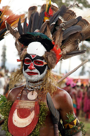 A Nabilya man from Hagen in the Western Highland Province, at The Hagen Show 2009