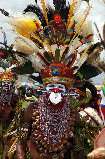 A woman from Hagen Central in the Western Highland Province, at The Goroka Show 2009