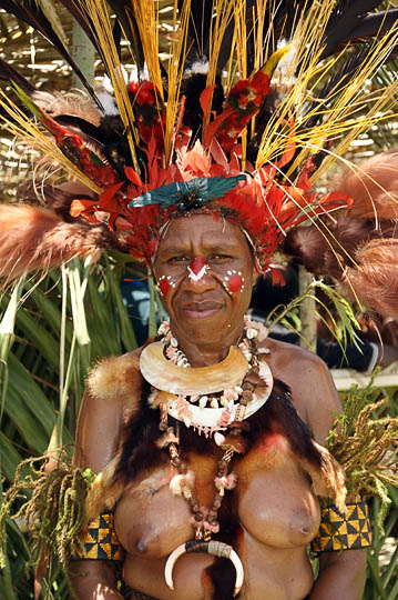A woman from Chimbu Province, at The Wewak Garamut and Mambu Festival 2009