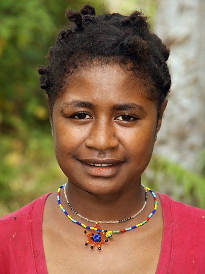 A local young girl, Kabuni Village 2009