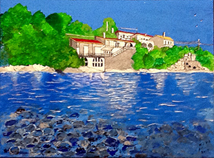 A small bay in Fiskardo, 2017