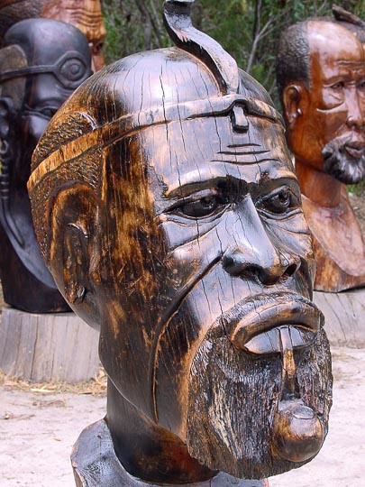 Huge stone sculptures in Cape Peninsula, South Africa 2000