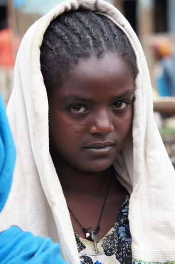 Ethiopian girl, Debark 2012