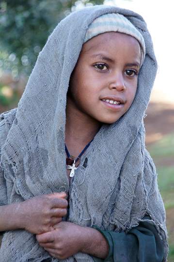 A village girl, Simien Mountains National Park 2012