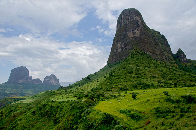 Prominent rocks, Simien Mountains National Park 2012