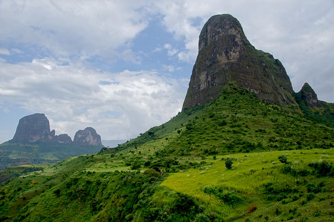 Prominent rocks, Simien Mountains National Park 2012