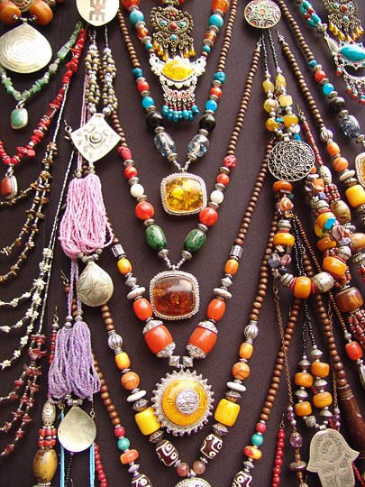 Colorful Jewelry in the market, The Medina (old city) 2007