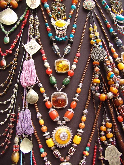 Colorful Jewelry in the market, The Medina (old city) 2007