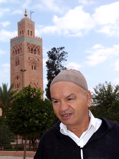 Abdel Kader and the Koutoubia Mosque Minaret (tower), The Medina (old city) 2007