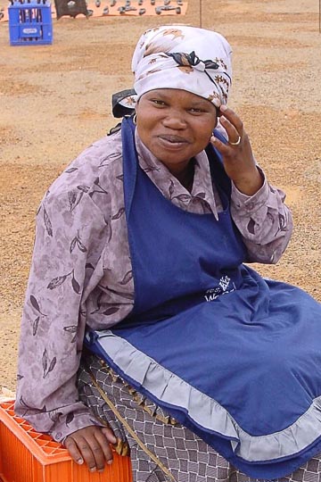 An African woman in the Cape Peninsula, 2000