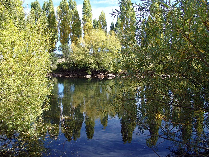 A reflection in Rio Rucachoroi, the Neuquen province 2004