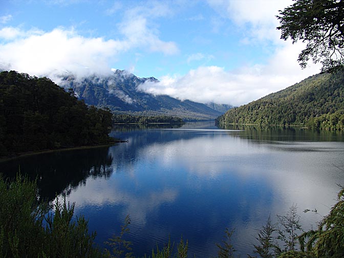 The landscape of Lago Correntoso in the Seven Lakes route, 2004