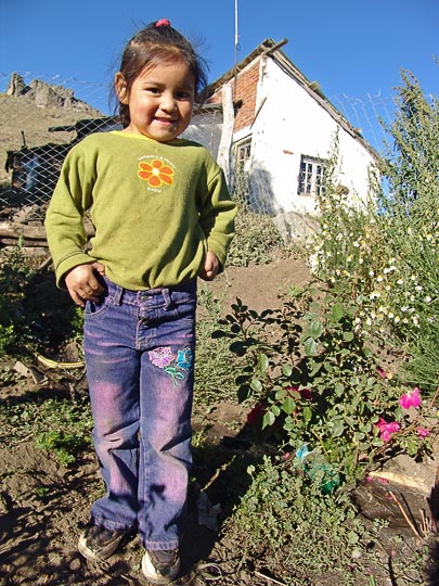 An Aucapan (Mapuche) Indian girl in Atreuco, the Neuquen province 2004