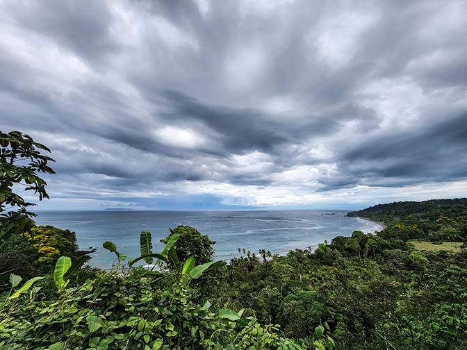 The Osa Peninsula's tropical rainforest and the Pacific coast near Poor Man's Paradise Lodge, 2022