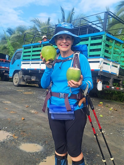 A local farmer treated me to coconut water (photographed by Alexandra Karagoz), 2026