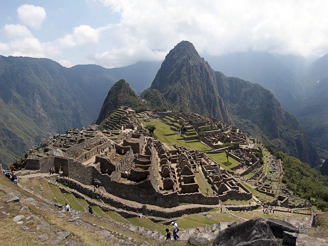 The archaeological ruins of the Inca architectural heritage in Machu Picchu, Cusco 2008