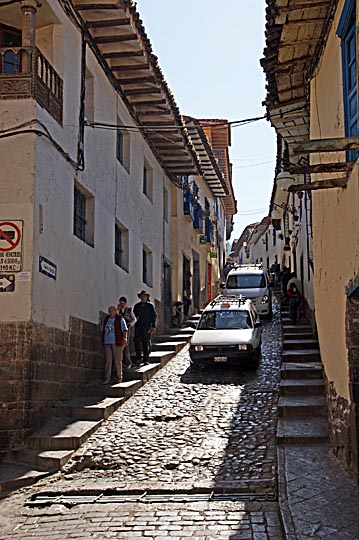 The steep, narrow streets of San Blas, Cusco 2008