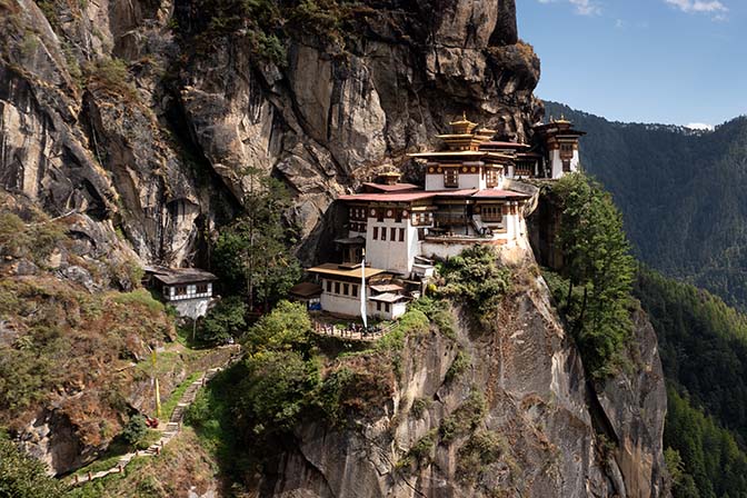 Cliff-hanging Tiger's Nest Monastery, Taktsang Goemba, 2018