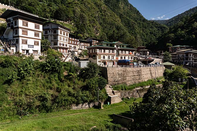 Trashigang town in eastern Bhutan, 2018