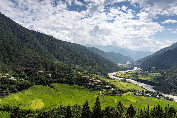 The view from Khamsum Yulley Namgyal Chorten/Stupa, 2018